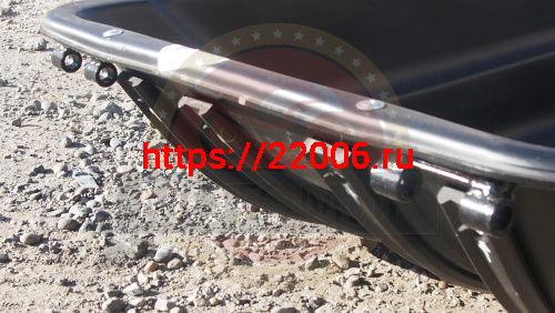 Сани волокуши снегоходные 1450 с отбойником, демпфером, накладками (1710х750х560) (НАБОР) фото 3