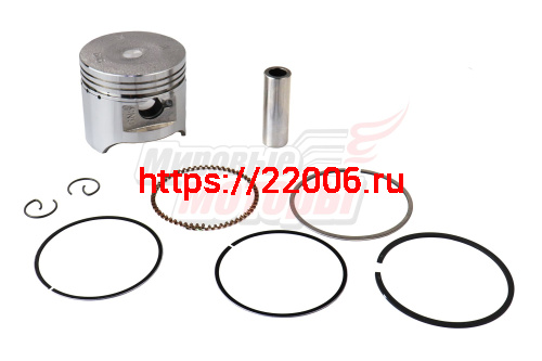 Поршень 50,75 мм 4 такт. Alpha, Delta, Zodiak, ОВ-70 (100 см3) ( + кольца, палец, стопорн. кольца)