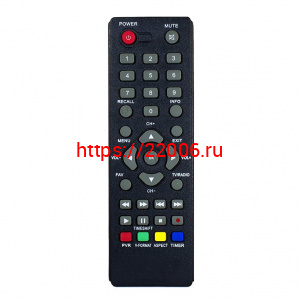 DC1002HD Пульт к цифровому телевизионному приемнику DVB-T2 DC1002HD Пульт к цифровому телевизионному приемнику DVB-T2