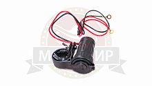 Прикуриватель мото (12V120W, крепление на руль МОТО, водонепроницаемый с крышкой)