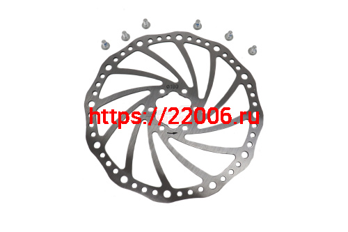 Диск тормозной вело 180 мм 6 отв. (38 мм) Диск тормозной вело 180 мм 6 отв. (38 мм)