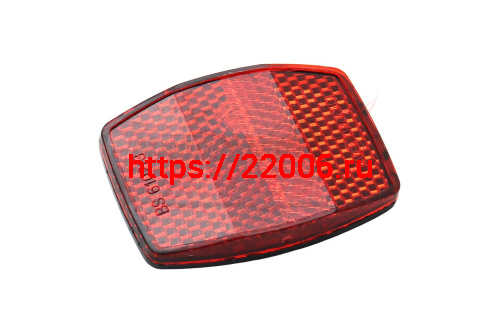 Отражатель (катафот) красный маленький (55х40мм) Отражатель (катафот) красный маленький (55х40мм)