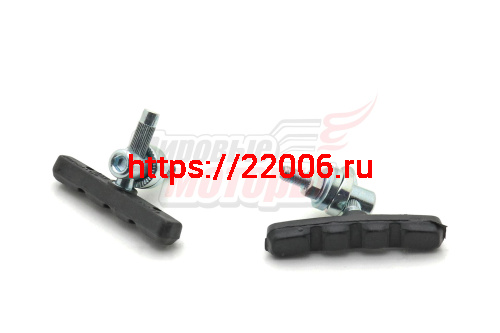 Колодки тормозные V-brake безрезьбовые с креплением L=63мм "Apse" (пара)(261V) Колодки тормозные V-brake безрезьбовые с креплением L=63мм "Apse" (пара)(261V)