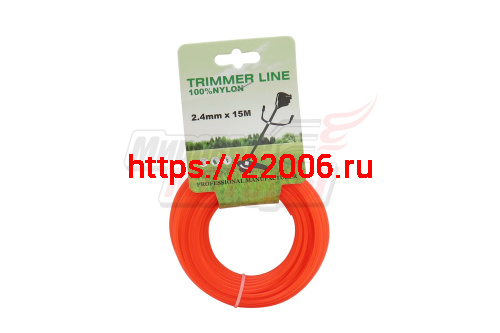 Леска триммерная (2,4*15м) TRIMMER LINE с картонной этикеткой (круглая)
