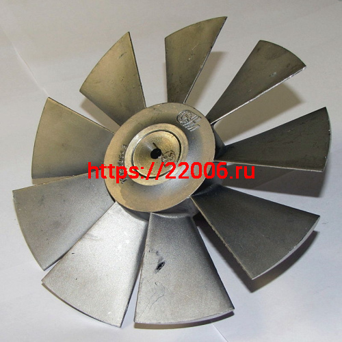 Крыльчатка Буран (110500640) аллюминевая (ЗАВОД) фото 2 Крыльчатка Буран (110500640) аллюминевая (ЗАВОД) фото 2