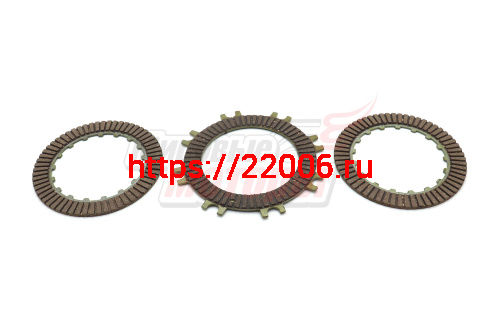 Диски сцепления Viper Active феррит (компл 3 шт.) (для полуавтоматич. сцепления)