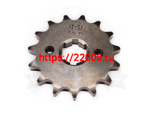 Звезда 15 зуб. (428) (d18-20; 2х34) цепи, ведущая Zongshen ZS 172FMM CB250 см3 (100103810)