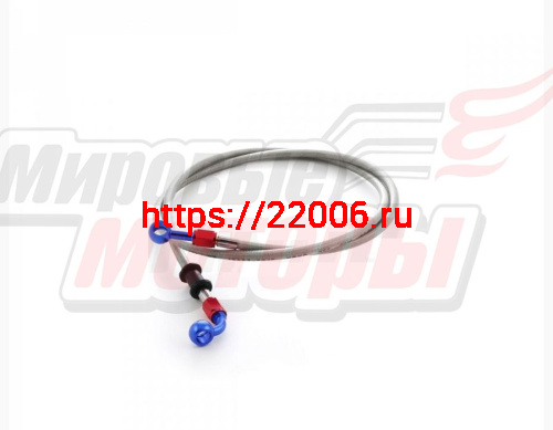 Шланг тормозной армированный L-1200 mm M10/прямой - M10/90° Шланг тормозной армированный L-1200 mm M10/прямой - M10/90°